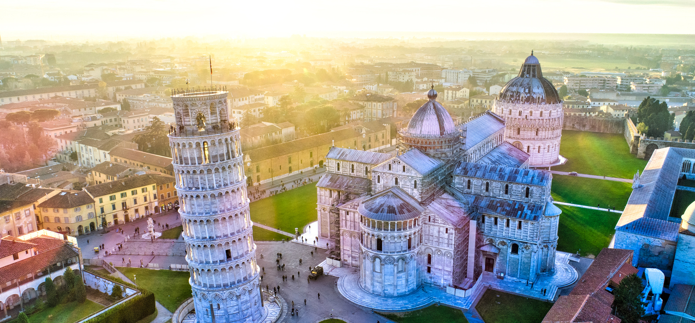 Leaning Tower of Pisa - Aerial